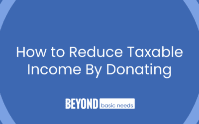 How to Reduce Taxable Income By Donating