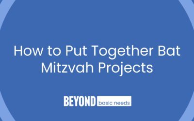 How to Put Together Bat Mitzvah Projects