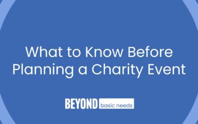 What to Know Before Planning a Charity Event